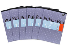 6x PUKKA PAD A4 Squared White