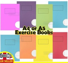 8 pack A4 A5 Exercise Books