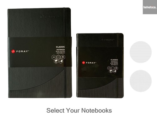 Black a5 notebooks - black,