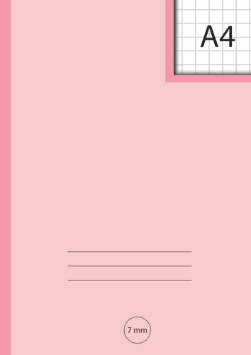 7mm squared pink exercise - pink,