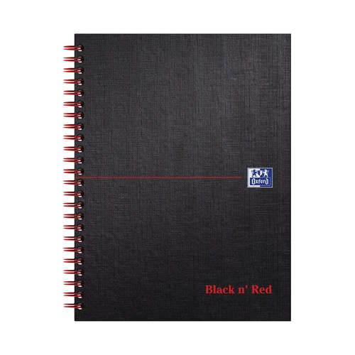 Black red wirebound - black,