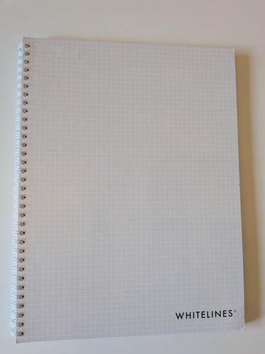 Whitelines notebook - whitelines, a4