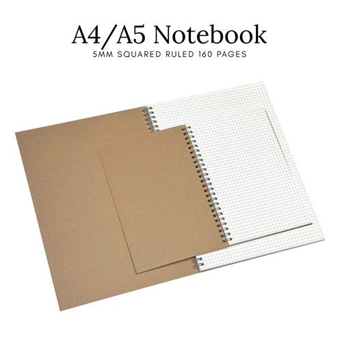 Hardback notebook ruled - a4,