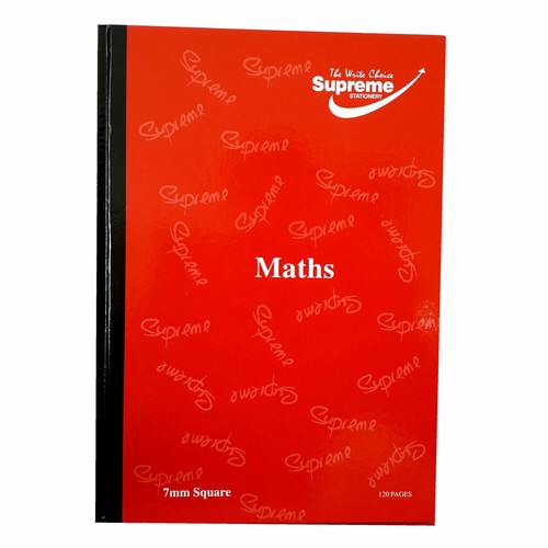 Notebook hardback maths mm - a4,