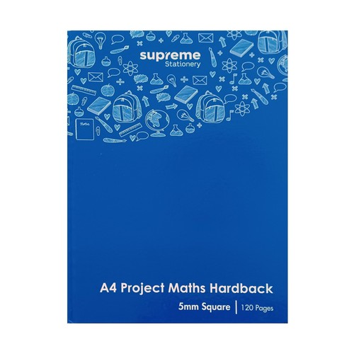 Notebook hardback maths - maths, mm