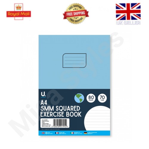 Squared exercise book - a4,