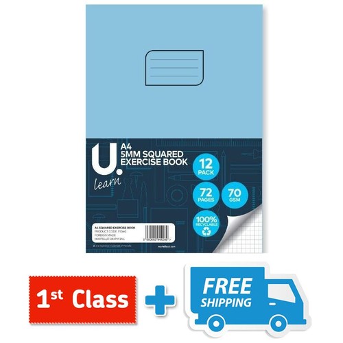 Squared exercise book - squared,