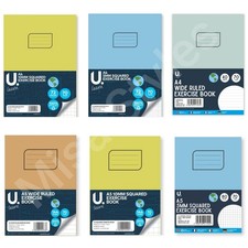 A5 A4 SQUARED EXERCISE BOOK